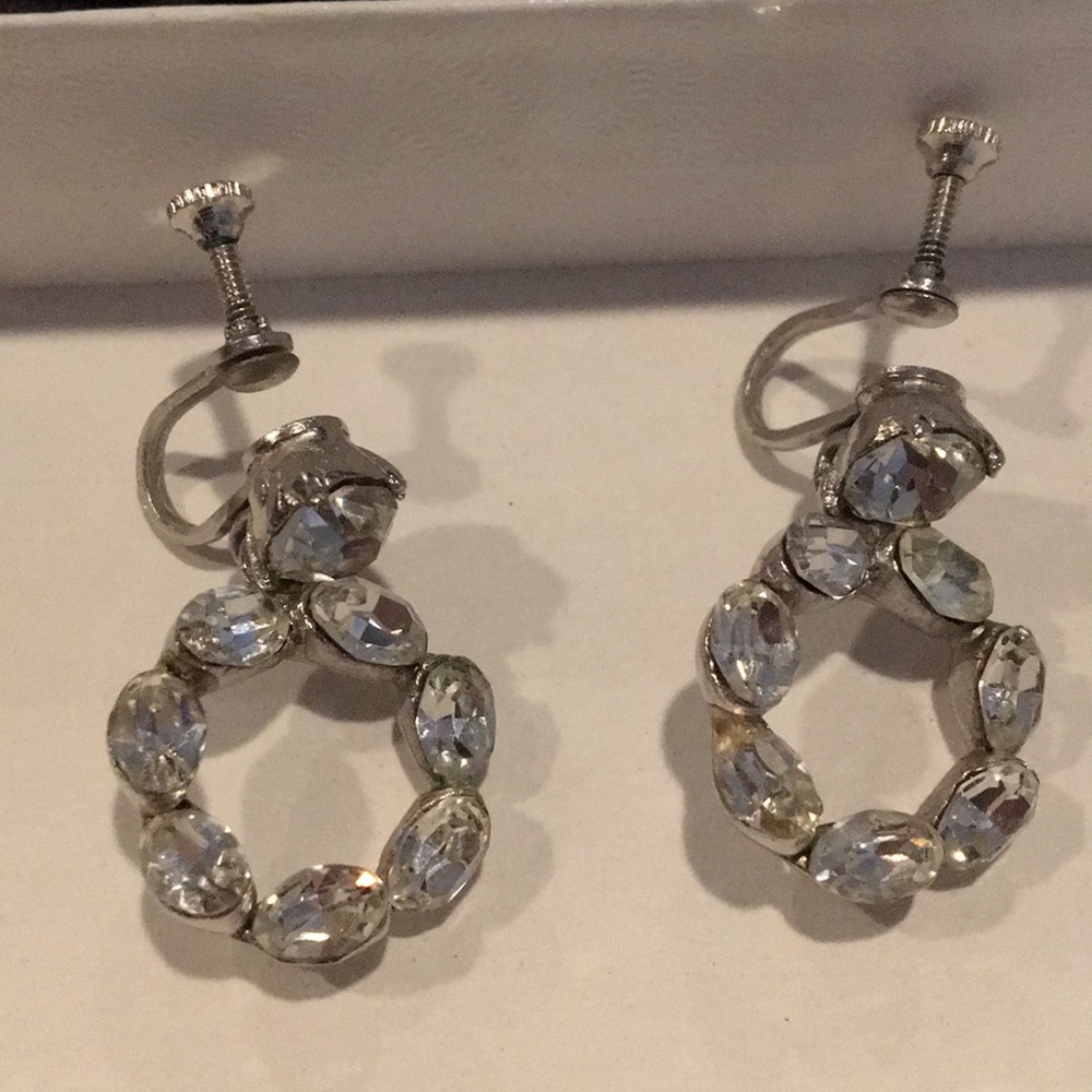 Vintage crystal earrings